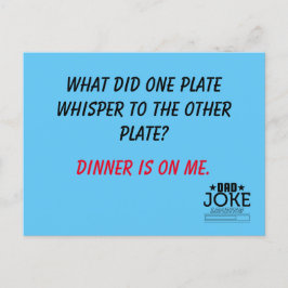 Slechte woordspeling pa grap ontworpen briefkaart