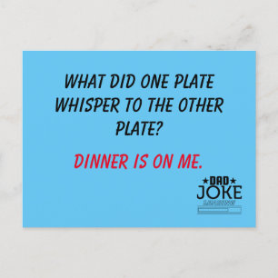 Slechte woordspeling pa grap ontworpen briefkaart