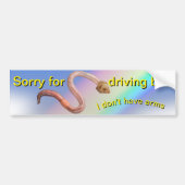 Slechte worm bumpersticker (Voorkant)