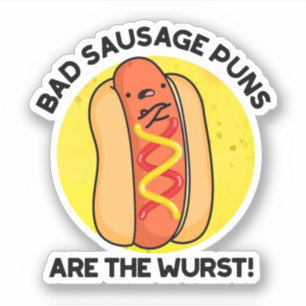 Slechte worst grapjes zijn de ergste lol met hotdo sticker
