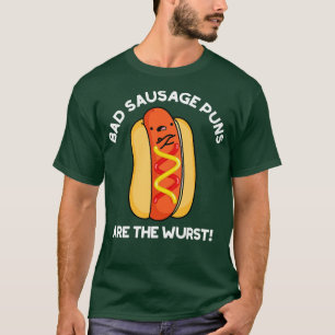 Slechte worst puns zijn de ergste Schattigee voeds T-shirt