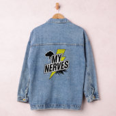 Slechte zenuwen: blijf sterk denim jacket (Hangar)