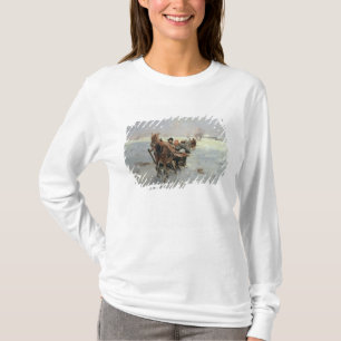 Slechten in een winterlandschap t-shirt