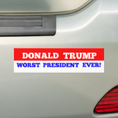 Slechter President ooit Bumpersticker (Op auto)