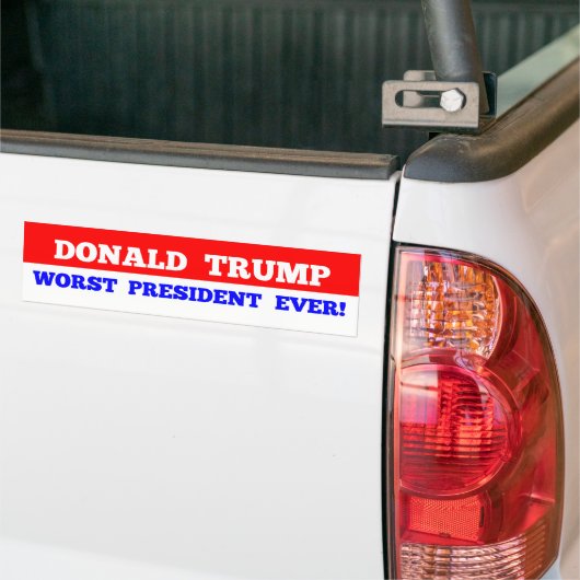 Slechter President ooit Bumpersticker (Op Truck)