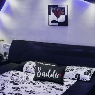 Slechterik Slaapkamer Decoratie met Zwarte Hart Ku Kussen