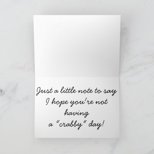 Slechtgehumeurde Dag Kaart (Binnen)