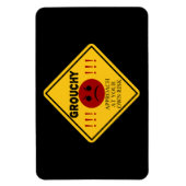 Slechtgeluimd. Aanpak op eigen risico. Magneet (Verticaal)