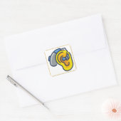 SLECHTHOREND/صعوبةالس م ع VIERKANTE STICKER (Envelop)