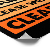 Slechthorend ASL  Gehoorverlies Doven Poster (Hoek)