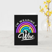 Slechthorend ASL Leuk Gehoorverlies Dove Oorlog Kaart (Gele Bloem)