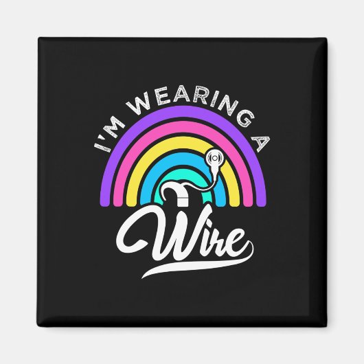 Slechthorend ASL Leuk Gehoorverlies Dove Oorlog Magneet (Voorkant)