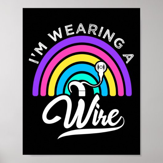 Slechthorend ASL Leuk Gehoorverlies Dove Oorlog Poster (Voorkant)