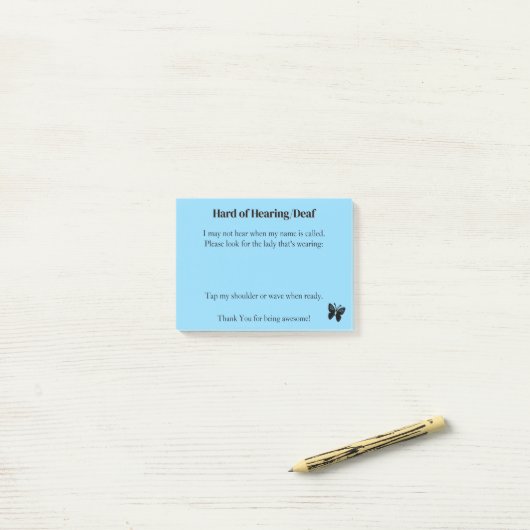Slechthorend/Dove Post-It Notities voor Dames Post-it® Notes (Op bureau)