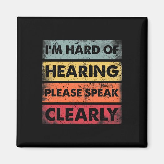 Slechthorend Slechthorend Verminderd ASL-Teken Lan Magneet (Voorkant)