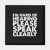 Slechthorend Slechthorend Verminderd ASL-Teken Lan Magneet (Voorkant)