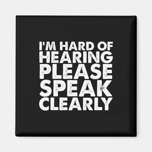 Slechthorend Slechthorend Verminderd ASL-Teken Lan Magneet (Voorkant)