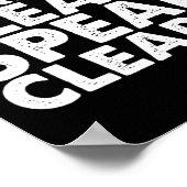 Slechthorend Slechthorend Verminderd ASL-Teken Lan Poster (Hoek)