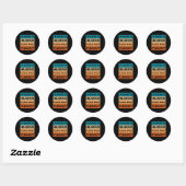 Slechthorend Slechthorend Verminderd ASL-Teken Lan Ronde Sticker (Vel)