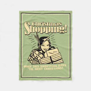 Slechts 365 winkeldagen tot volgende kerst fleece deken