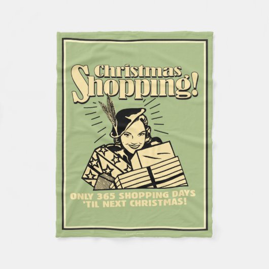 Slechts 365 winkeldagen tot volgende kerst fleece deken (Voorkant)