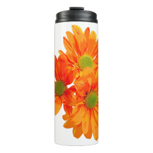 Slechts 3 Gerbera Bloesem + uw achtergrond & ideeë Thermosbeker