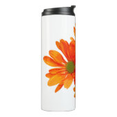 Slechts 3 Gerbera Bloesem + uw achtergrond & ideeë Thermosbeker (Gedraaid links)