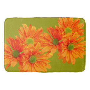 Slechts 3 Gerbera Daisy Blossom + je rug. en idee Badmat