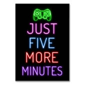 Slechts 5 minuten kaart (Voorkant)