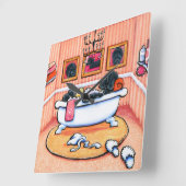 Slechts 5 minuten vierkante klok (Hoek)