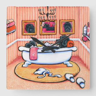 Slechts 5 minuten vierkante klok