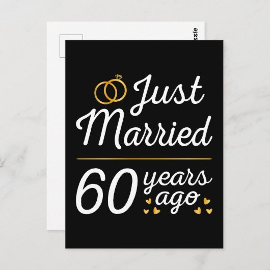 Slechts 60 Jaar Getrouwd II Briefkaart (Voorkant / Achterkant)