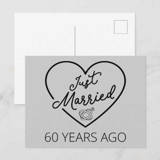 Slechts 60 Jaar Getrouwd III Briefkaart (Voorkant / Achterkant)