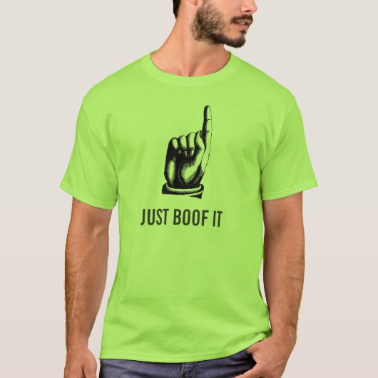 SLECHTS BOVEN (GROENEN) T-SHIRT (Voorkant)