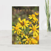 Slechts de Bloem van de verjaardag Kaart (Voorkant)