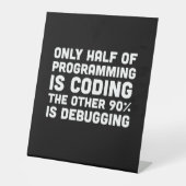 Slechts de helft van de programmering codeert reclamebord met voetstuk (Voorkant)