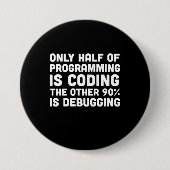 Slechts de helft van de programmering codeert ronde button 7,6 cm (Voorkant)