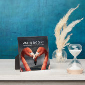 SLECHTS DE TWEE US Flamingo Valentijn Christelijk Fotoplaat (Insitu)