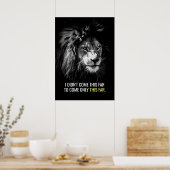 Slechts dit ver Motivatie Poster van de Lion van h (Keuken)
