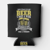 Slechts drie dagen per week Drink bier Blikjeskoeler (Voorkant)