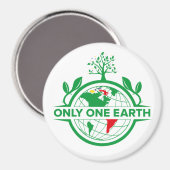 Slechts één aarde. Laat zich verenigen sparen het Magneet (Voorkant / Achterkant)