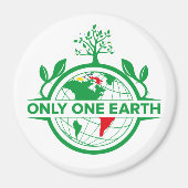 Slechts één aarde. Laat zich verenigen sparen het  Magneet (Voorkant)