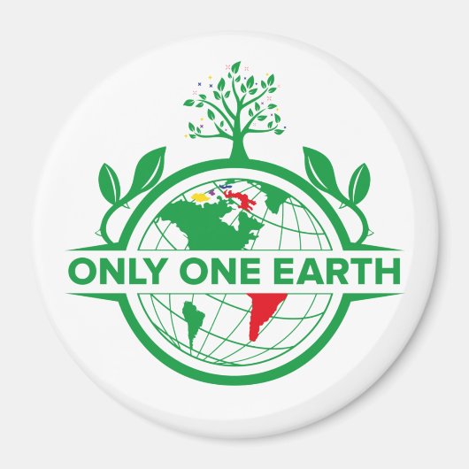 Slechts één aarde. Laat zich verenigen sparen het Magneet (Voorkant)