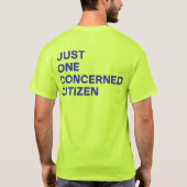 Slechts één bezorgde burger t-shirt (Achterkant)