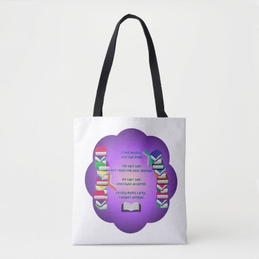 Slechts één boek… Zeker Tote Bag (Voorkant)