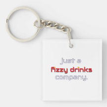 slechts een bruisende drankenbedrijf sleutelhanger