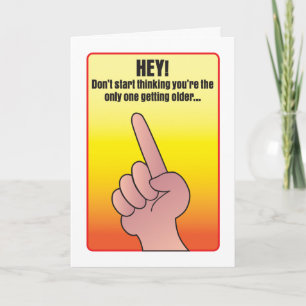 Slechts één die oudere humoristische verjaardagska kaart