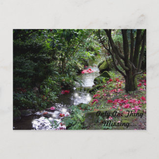 Slechts één ding Ontbrekend Briefkaart