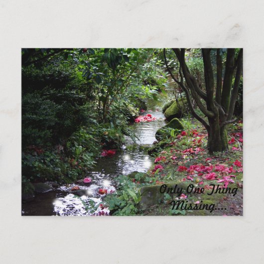 Slechts één ding Ontbrekend Briefkaart (Voorkant)