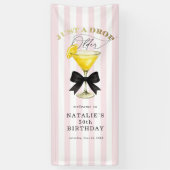 Slechts een druppel ouder Lemon Drop Verjaardags W Spandoek (Verticaal)